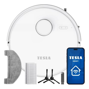 TESLA Electronics RoboStar - Έξυπνη ρομποτική σκούπα 2-σε-1 3200 mAh Wi-Fi λευκή
