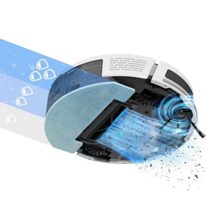 TESLA Electronics RoboStar - Έξυπνη ρομποτική σκούπα 2-σε-1 3200 mAh Wi-Fi λευκή