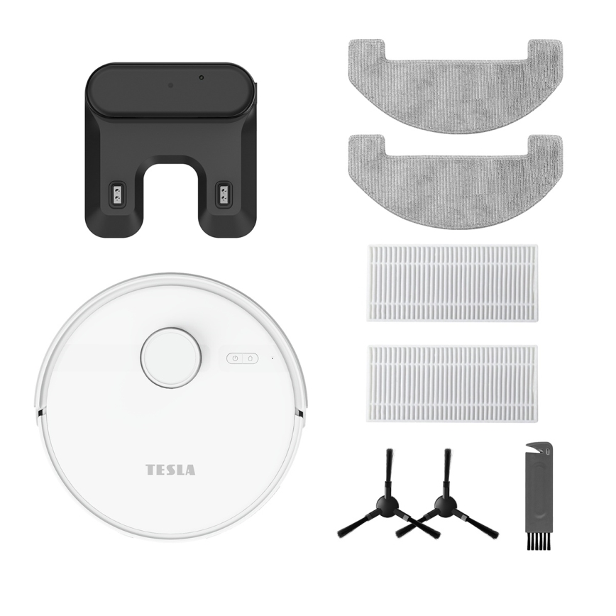 TESLA Electronics RoboStar - Έξυπνη ρομποτική σκούπα 2-σε-1 3200 mAh Wi-Fi λευκή