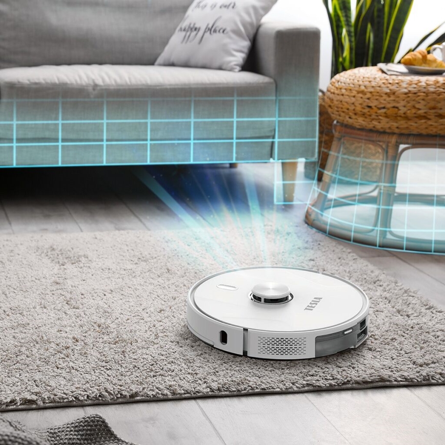 TESLA Electronics RoboStar - Έξυπνη ρομποτική σκούπα 2 σε 1 2600 mAh Wi-Fi λευκό