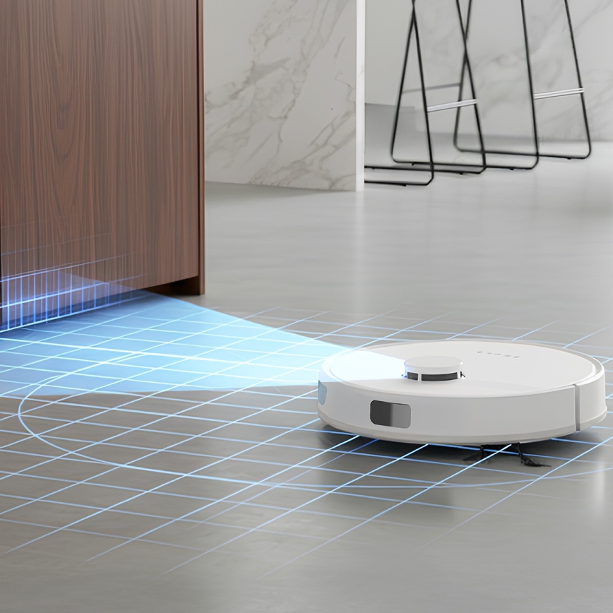 TESLA Electronics RoboStar - Έξυπνη ρομποτική σκούπα 3 σε 1, 3200 mAh, Wi‑Fi, λευκή