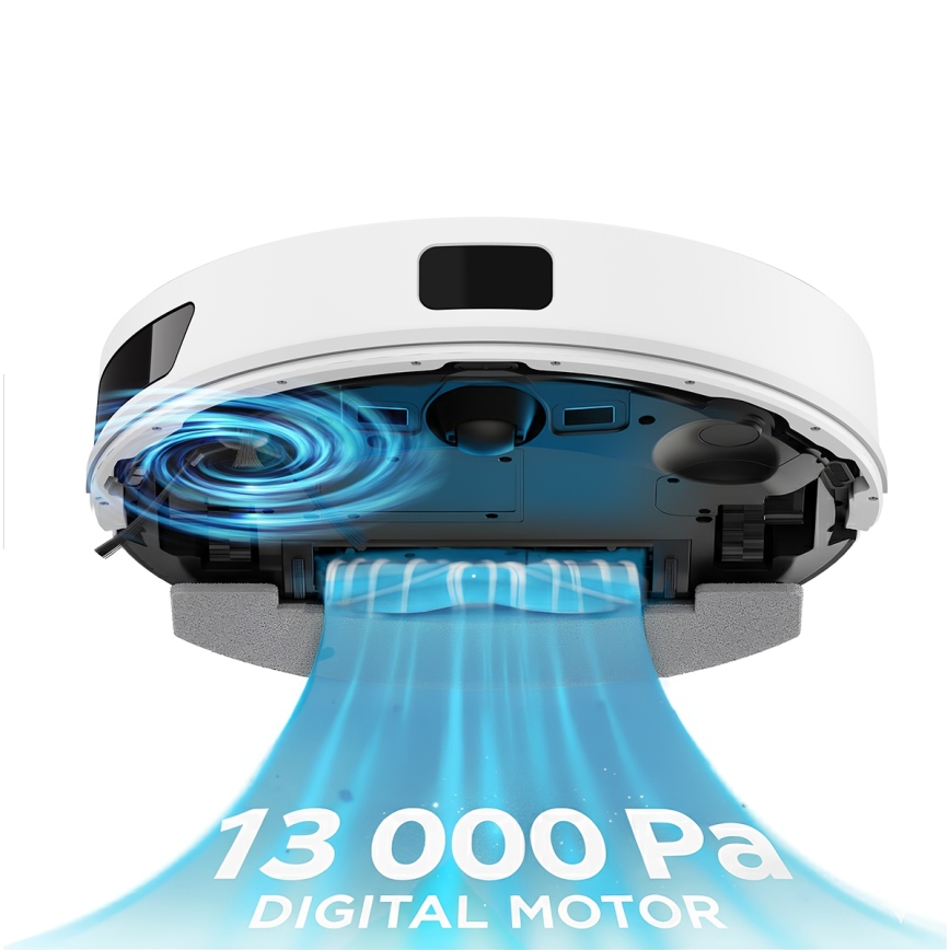 TESLA Electronics RoboStar - Έξυπνη ρομποτική σκούπα 3 σε 1, 3200 mAh, Wi‑Fi, λευκή