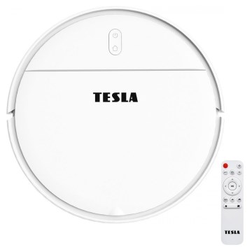 TESLA Electronics RoboStar - Έξυπνη ρομποτική σκούπα 2 σε 1 2500 mAh Wi-Fi Tuya λευκή + τηλεχειριστήριο