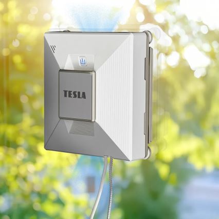 TESLA Electronics RoboStar - Έξυπνος καθαριστής παραθύρων με ψεκασμό νερού 72W/230V/650 mAh Wi-Fi + τηλεχειριστήριο
