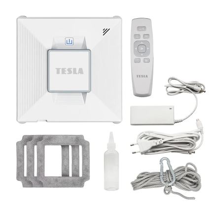 TESLA Electronics RoboStar - Έξυπνος καθαριστής παραθύρων με ψεκασμό νερού 72W/230V/650 mAh Wi-Fi + τηλεχειριστήριο