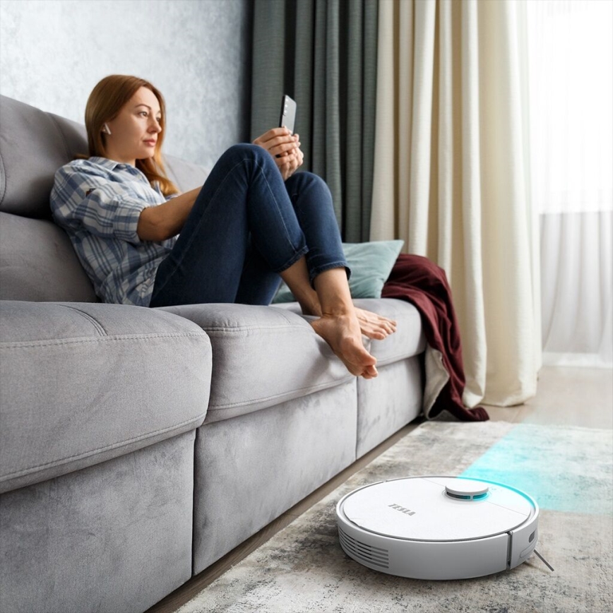 TESLA Electronics RoboStar - Σκούπα ρομπότ 2σε1 2550 mAh Wi-Fi λευκό