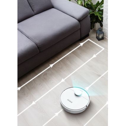 TESLA Electronics RoboStar - Σκούπα ρομπότ 2σε1 2550 mAh Wi-Fi λευκό