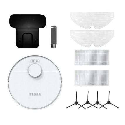 TESLA Electronics RoboStar - Σκούπα ρομπότ 2σε1 2550 mAh Wi-Fi λευκό