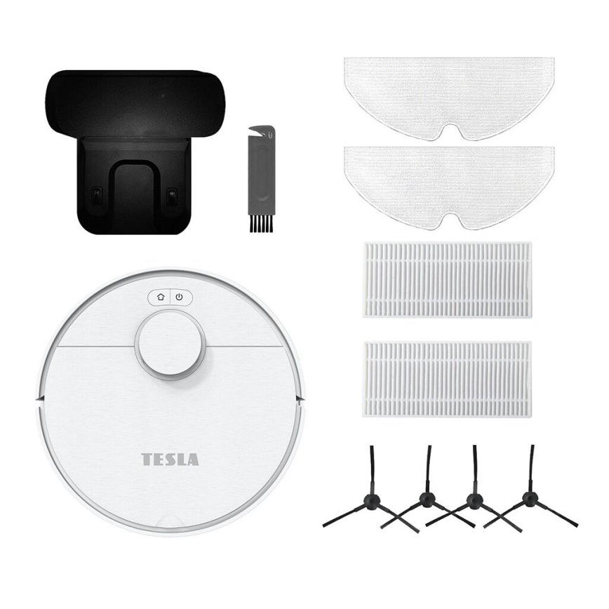 TESLA Electronics RoboStar - Σκούπα ρομπότ 2σε1 2550 mAh Wi-Fi λευκό