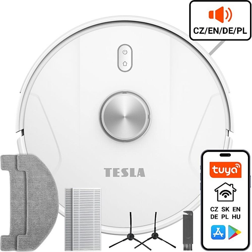 TESLA Electronics RoboStar - Σκούπα ρομπότ 2σε1 2600 mAh Wi-Fi λευκό