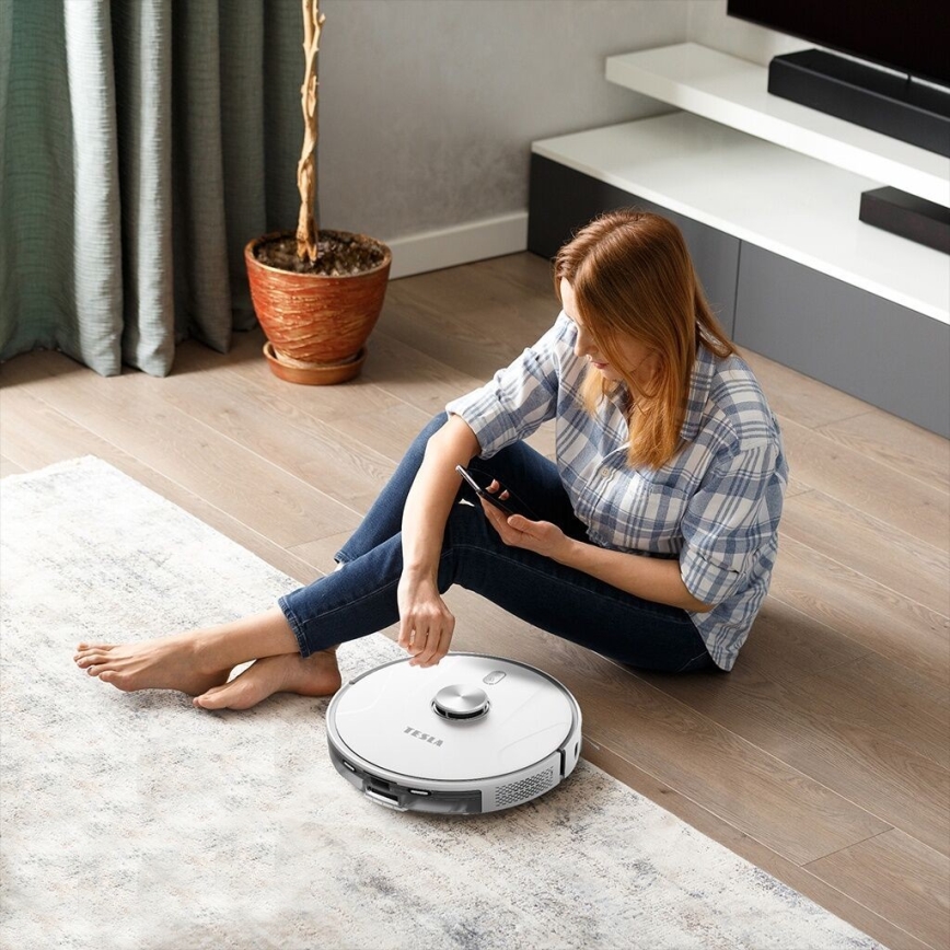 TESLA Electronics RoboStar - Σκούπα ρομπότ 2σε1 2600 mAh Wi-Fi λευκό
