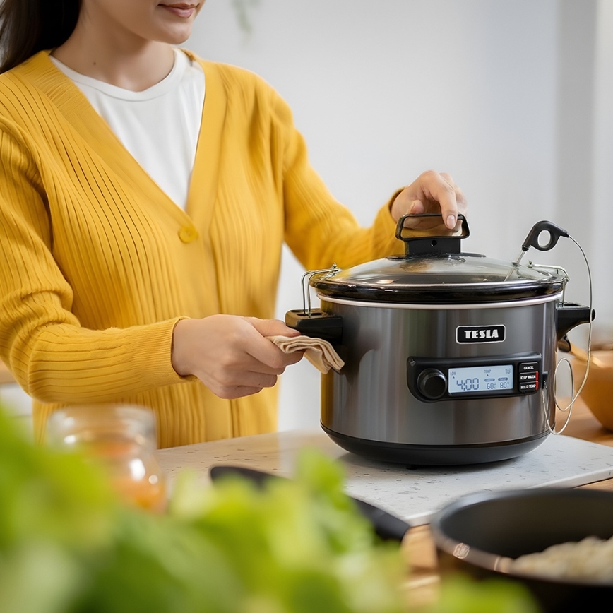 TESLA Electronics SlowCook - Συσκευή αργού μαγειρέματος 5,6 l 290W/230V
