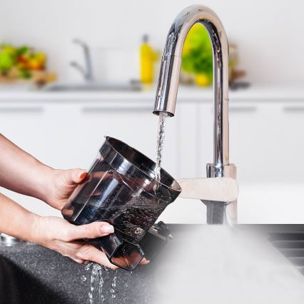 TESLA Electronics SlowJuicer Deluxe - Low-speed juicer 250W/230V ανοξείδωτο ατσάλι/μαύρο