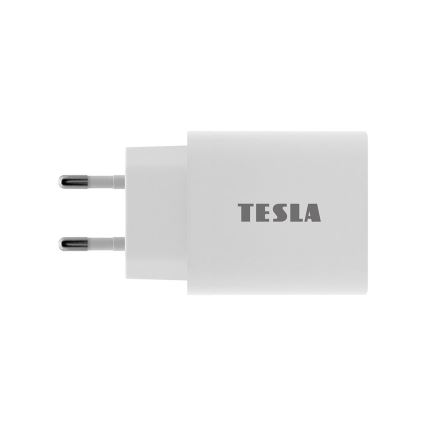 TESLA Electronics - Αντάπτορας ταχείας φόρτισης Power Delivery 20W λευκός