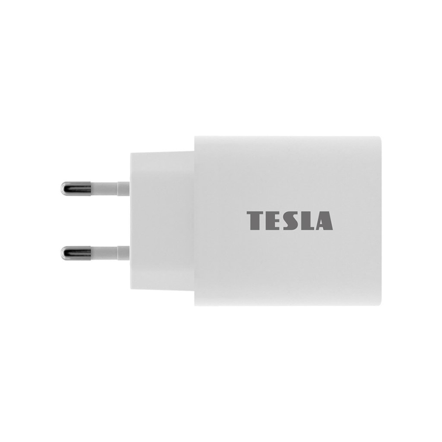 TESLA Electronics - Αντάπτορας ταχείας φόρτισης Power Delivery 20W λευκός