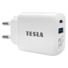 TESLA Electronics - Αντάπτορας ταχείας φόρτισης Power Delivery 25W λευκό