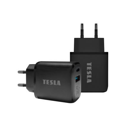 TESLA Electronics -  Αντάπτορας ταχείας φόρτισης Power Delivery 25W μαύρο