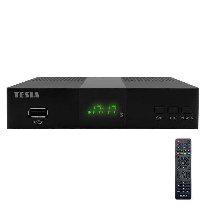 TESLA Electronics - Δέκτης DVB-T2 H.265 (HEVC) 2xAAA με τηλεχειριστήριο