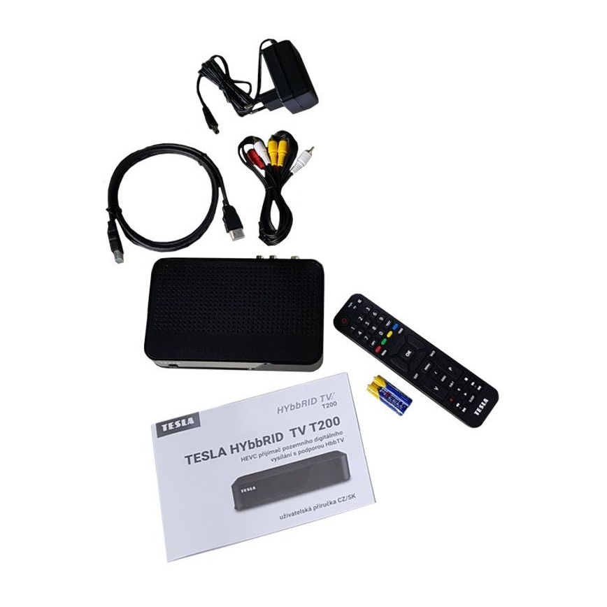 TESLA Electronics - Δέκτης DVB-T2 H.265 (HEVC) 12V + τηλεχειριστήριο