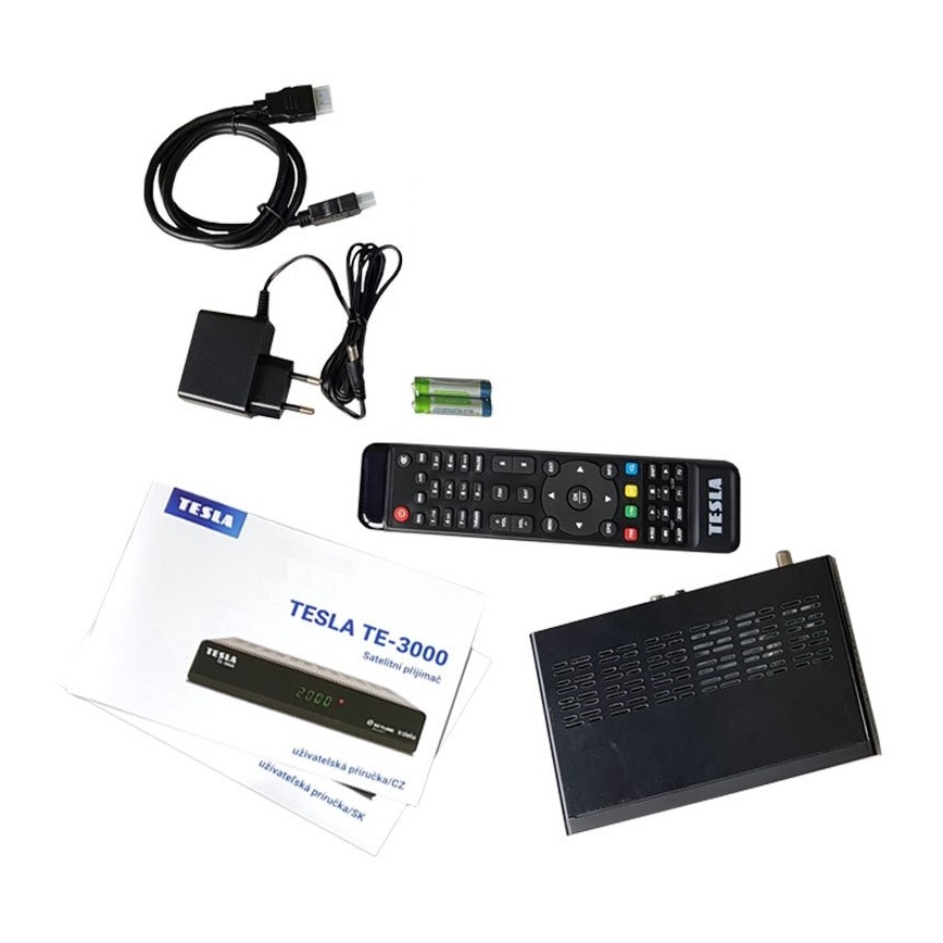TESLA Electronics - Δορυφορικός δέκτης 2xAAA + τηλεχειριστήριο