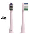 TESLA Smart - ΣΕΤ 4x Ανταλλακτικές κεφαλές για ηχητική οδοντόβουρτσα TS400 ροζ