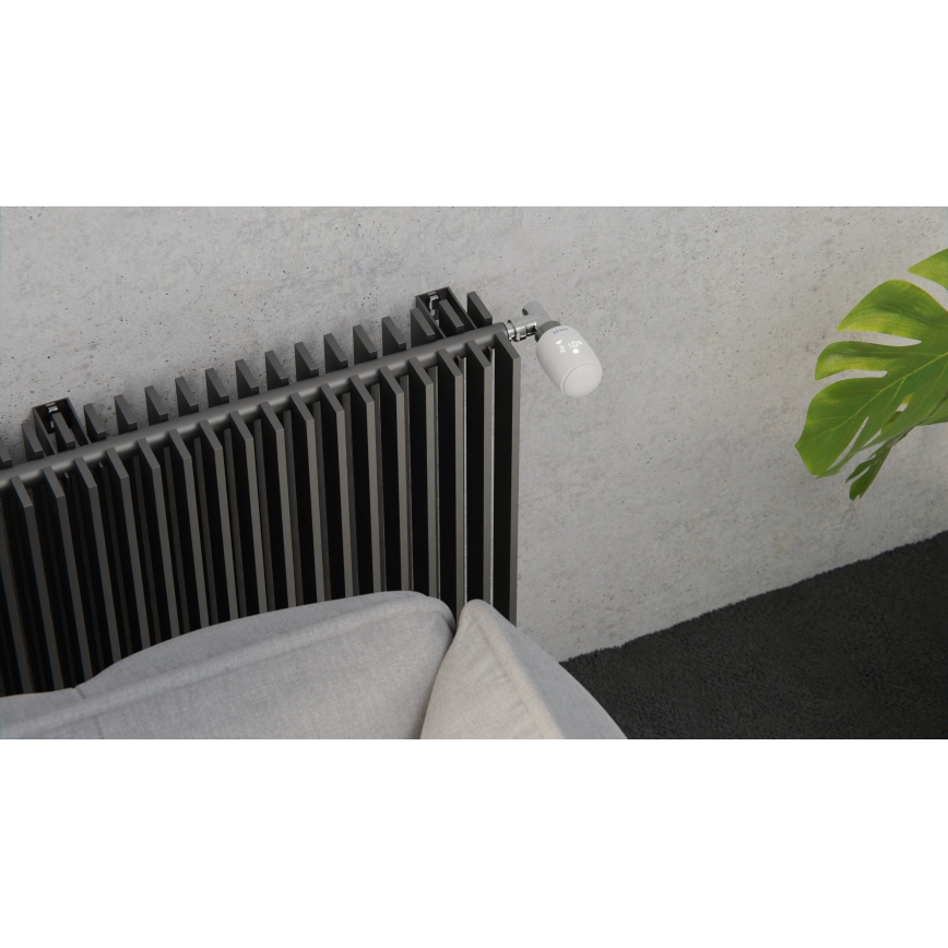 TESLA Smart - ΣΕΤ 3x Έξυπνη ασύρματη θερμοστατική κεφαλή 2xAA + έξυπνη πύλη Hub Zigbee Wi-Fi