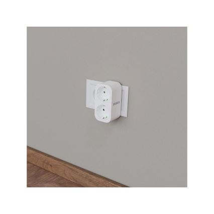 TESLA Smart - Smart πολύπριζο 2x16A/230V Type F Wi-Fi Tuya