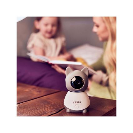 TESLA Smart - Ενδοεπικοινωνία μωρού με κάμερα & οθόνη Wi-Fi