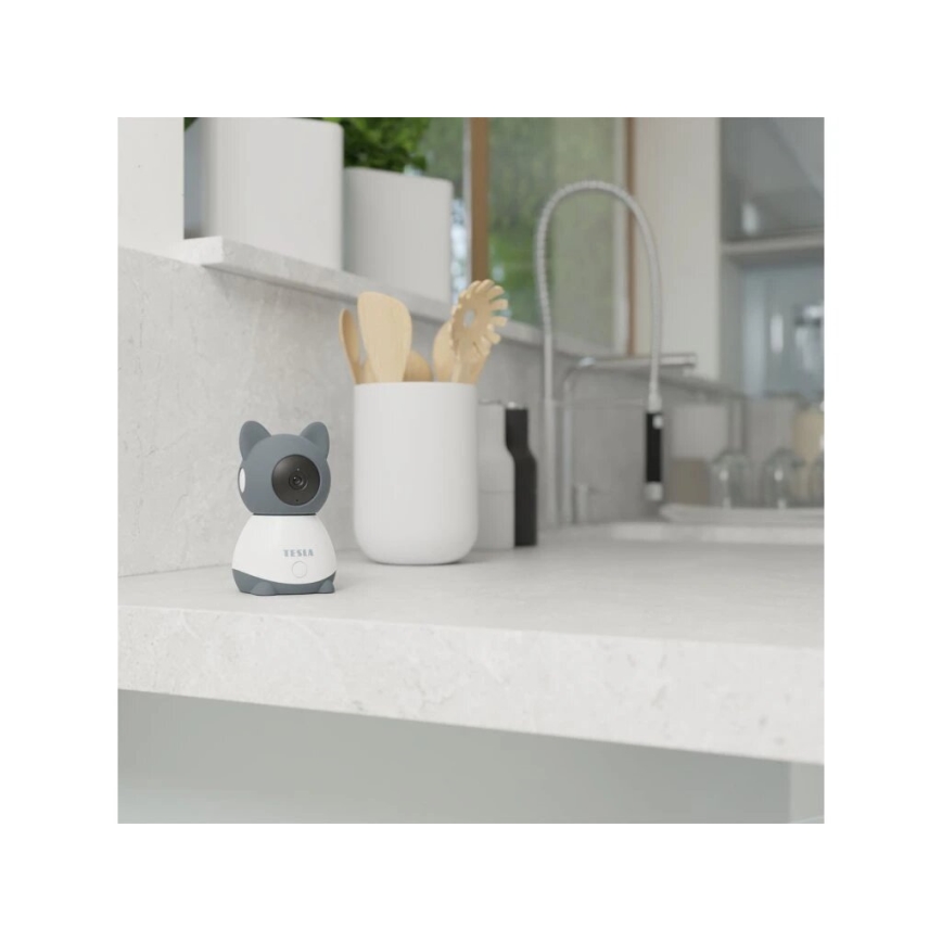 TESLA Smart - Ενδοεπικοινωνία μωρού με κάμερα & οθόνη Wi-Fi