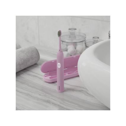TESLA Smart - Έξυπνη ηχητική οδοντόβουρτσα TS200 DELUXE ροζ
