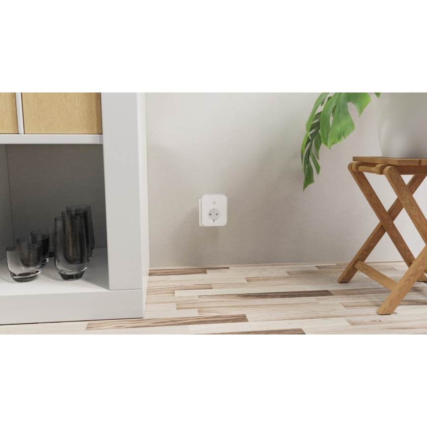 TESLA Smart - Έξυπνη πρίζα 3690W/230V/16A 2xUSB/24W/5V Wi-Fi Tuya