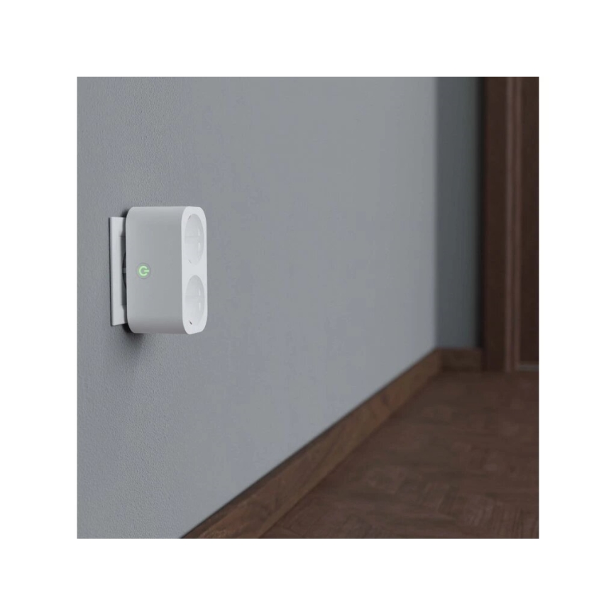 TESLA Smart - Έξυπνη πολύπριζα 2x16A/230V Τύπος F Wi-Fi Tuya