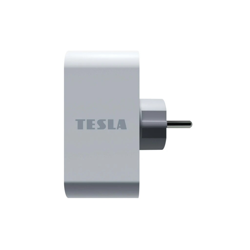 TESLA Smart - Έξυπνη πολύπριζα 2x16A/230V Τύπος F Wi-Fi Tuya