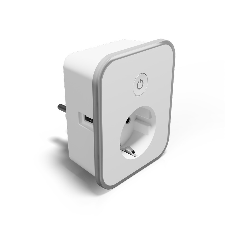 TESLA Smart - Έξυπνη πρίζα 3690W/230V/16A 2xUSB/24W/5V Wi-Fi Tuya