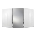 theben - Επιτοίχιος LED προβολέας 2xLED/10W/230V ασημί IP55