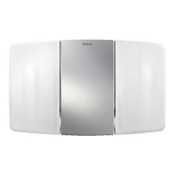 theben - Επιτοίχιος LED προβολέας 2xLED/10W/230V ασημί IP55