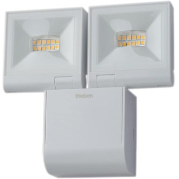 theben - Επιτοίχιος LED προβολέας 2xLED/10W/230V λευκός IP55