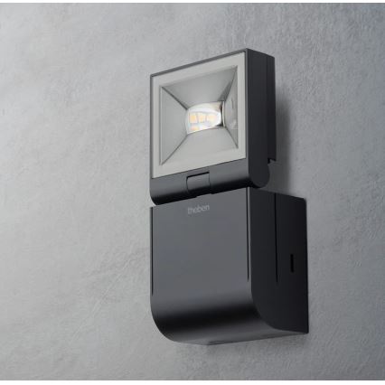 theben - Επιτοίχιος LED προβολέας LED/10W/230V μαύρος IP55