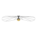 Thoro TH.015 - Συνδεδεμένο πολύφωτο ESKOLA 1xE27/60W/230V μαύρο
