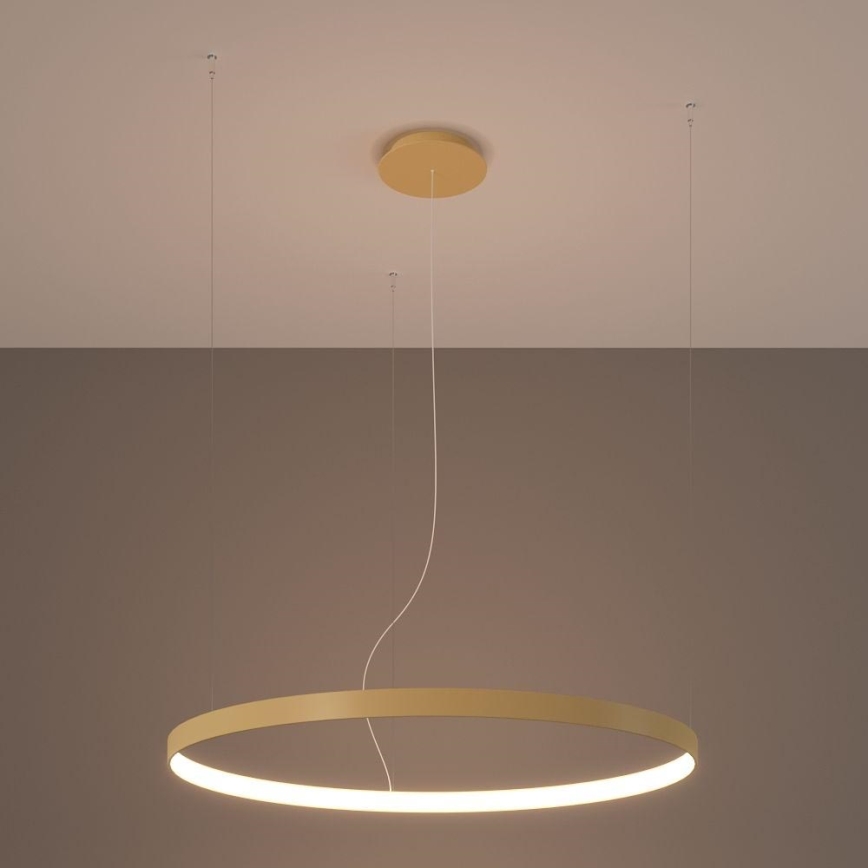 Thoro TH.174 -  Κρεμαστό φωτιστικό οροφής LED RIO LED/50W/230V CRI 90 3000K διάμετρος 78 cm χρυσό