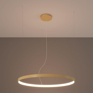 Thoro TH.216 -  Κρεμαστό φωτιστικό οροφής LED RIO LED/30W/230V CRI 90 3000K διάμετρος 55 cm χρυσό