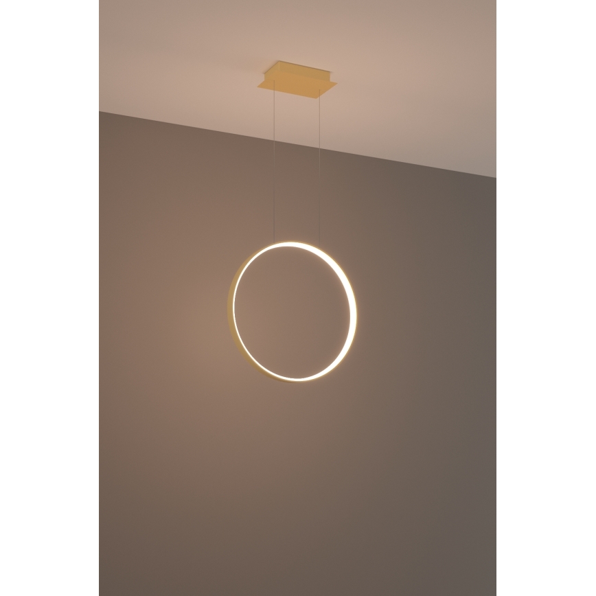 Thoro TH.220 -  Κρεμαστό φωτιστικό οροφής LED RIO LED/30W/230V CRI 90 3000K διάμετρος 55 cm χρυσό