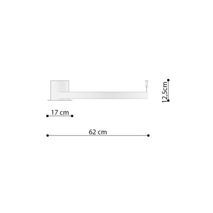 Thoro TH.222 - Φωτιστικό οροφής LED RIO LED/30W/230V CRI 90 3000K διάμετρος 55 cm χρυσό