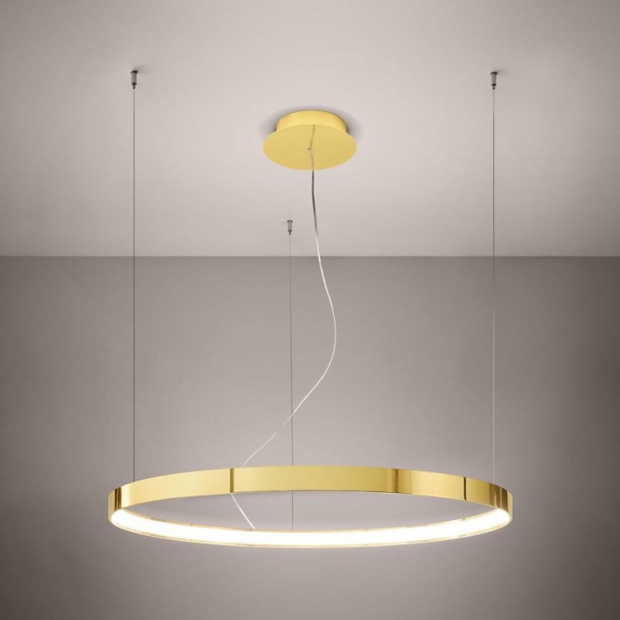 Thoro TH.246 -  Κρεμαστό φωτιστικό οροφής LED RIO LED/50W/230V CRI 90 3000K διάμετρος 78 cm χρυσό