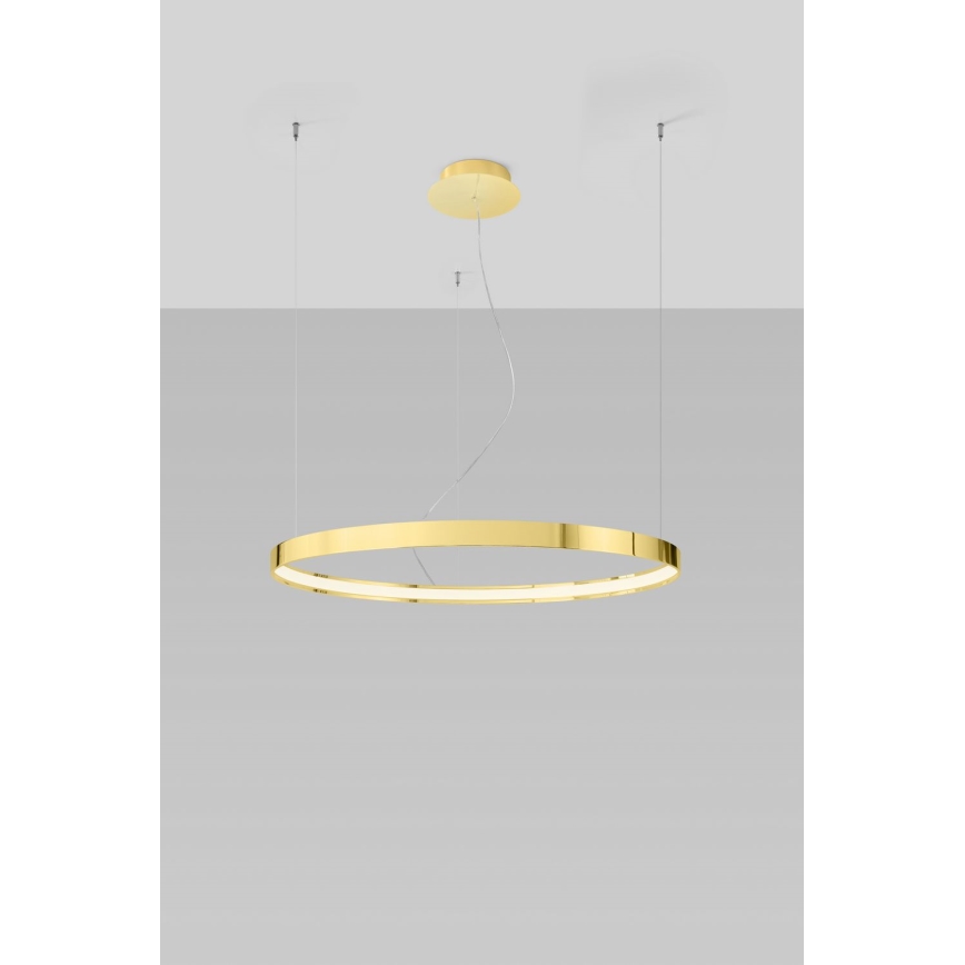 Thoro TH.246 -  Κρεμαστό φωτιστικό οροφής LED RIO LED/50W/230V CRI 90 3000K διάμετρος 78 cm χρυσό