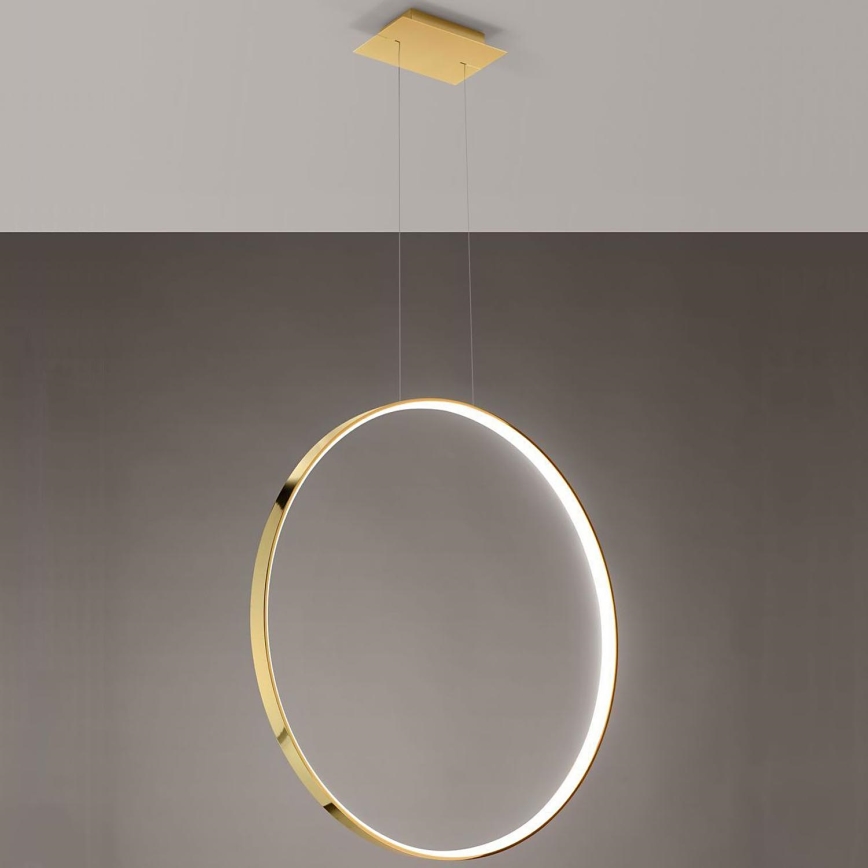 Thoro TH.248 -  Κρεμαστό φωτιστικό οροφής LED RIO LED/50W/230V CRI 90 3000K διάμετρος 78 cm χρυσό