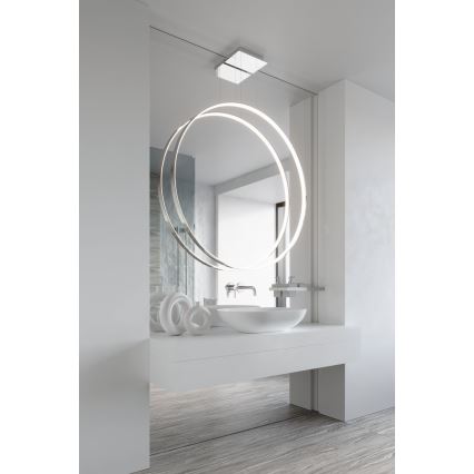 Thoro TH.249 -  Κρεμαστό φωτιστικό οροφής LED RIO LED/50W/230V CRI 90 4000K διάμετρος 78 cm γυαλιστερό χρώμιο
