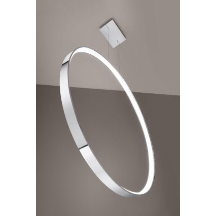Thoro TH.249 -  Κρεμαστό φωτιστικό οροφής LED RIO LED/50W/230V CRI 90 4000K διάμετρος 78 cm γυαλιστερό χρώμιο