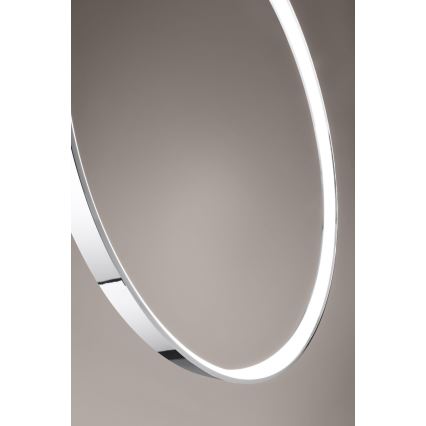 Thoro TH.249 -  Κρεμαστό φωτιστικό οροφής LED RIO LED/50W/230V CRI 90 4000K διάμετρος 78 cm γυαλιστερό χρώμιο