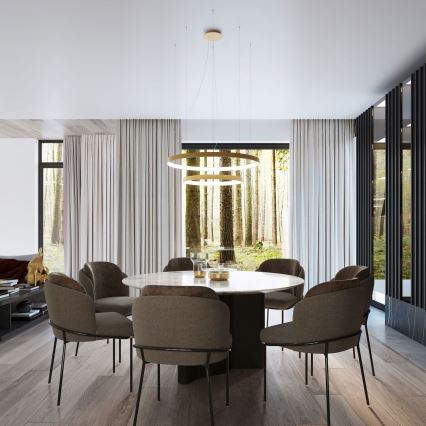 Thoro TH.268 - LED Πολύφωτο με καλώδιο RIO LED/80W/230V CRI 95 4000K χρυσό